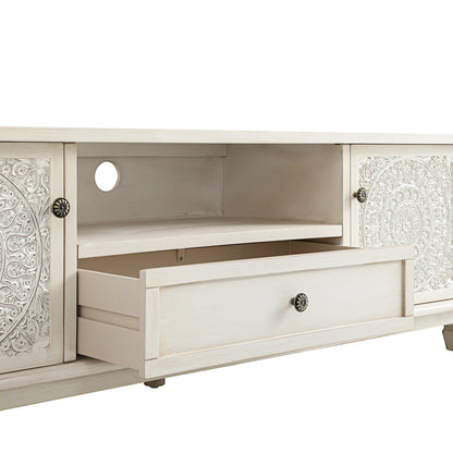 Meuble TV Chantilly blanchi à la chaux 59" de large