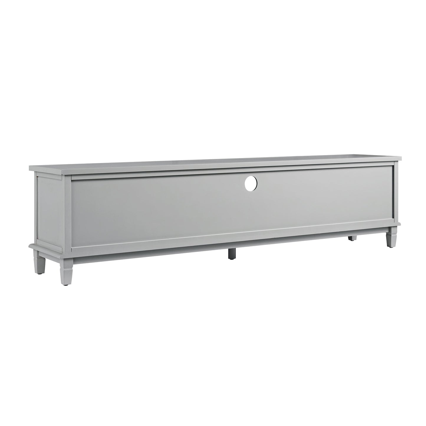 Meuble TV large Chantilly gris moyen 79