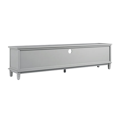 Meuble TV large Chantilly gris moyen 79