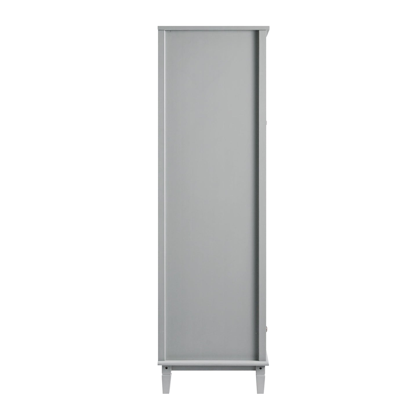 Placard double sculpté Chantilly gris moyen