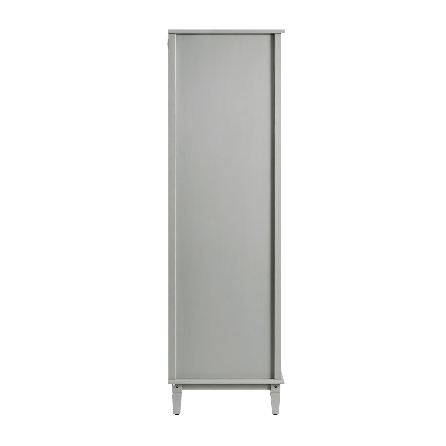 Placard triple sculpté Chantilly gris moyen