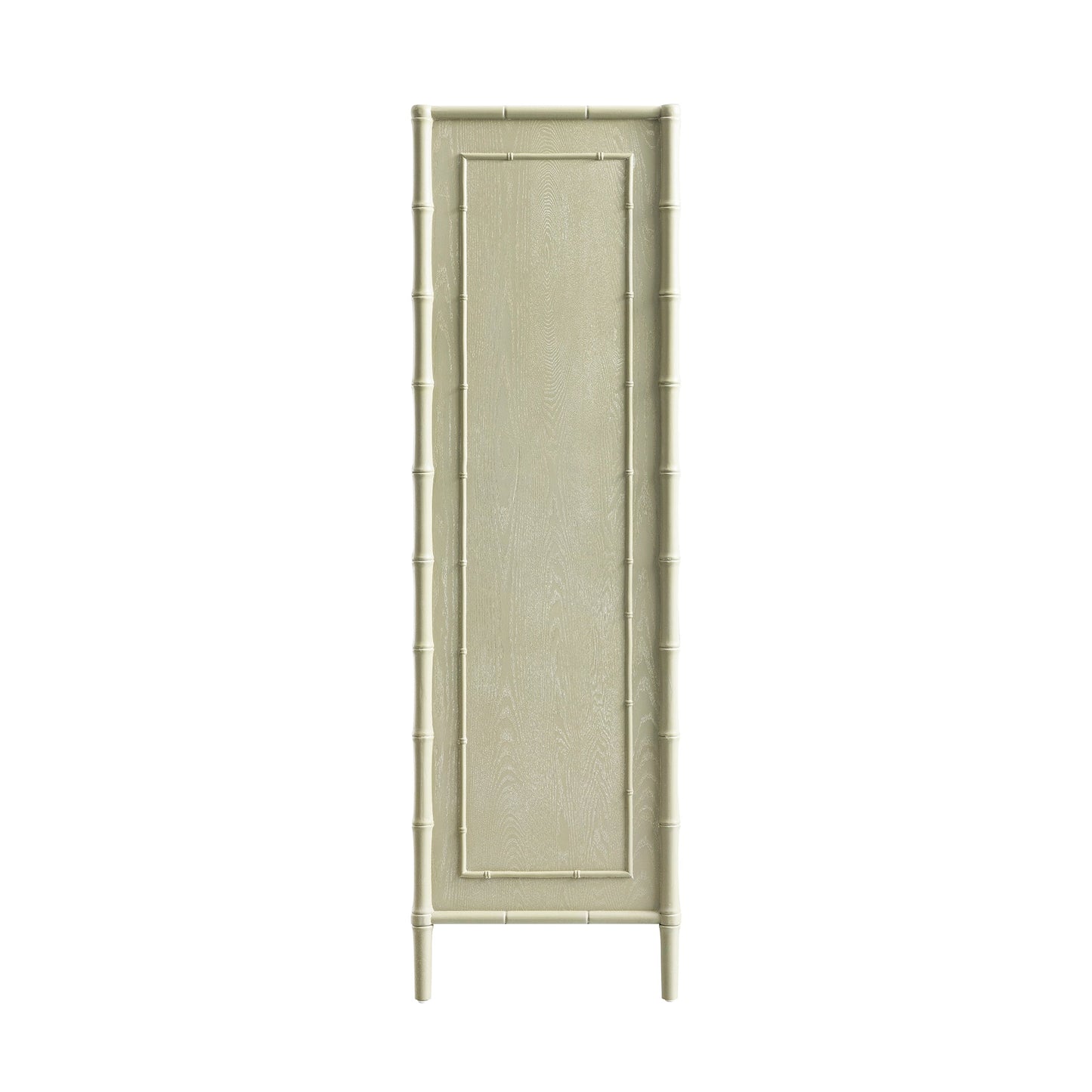 Placard double Elstowe en imitation bambou, vert sauge