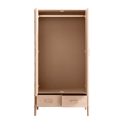 Placard double Elstowe en imitation bambou, rose nude