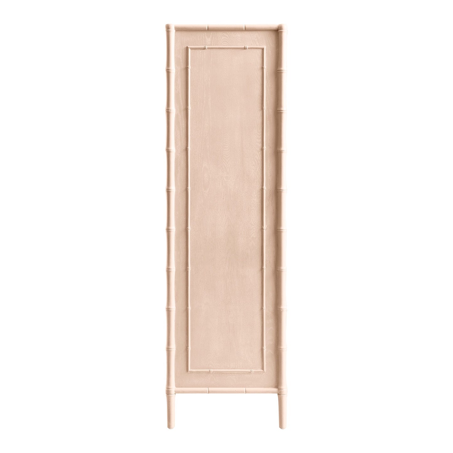 Placard double Elstowe en imitation bambou, rose nude