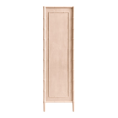 Placard double Elstowe en imitation bambou, rose nude