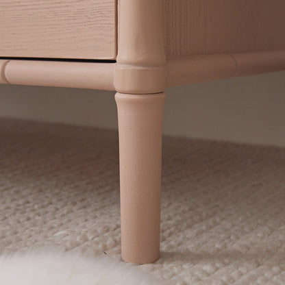 Placard double Elstowe en imitation bambou, rose nude