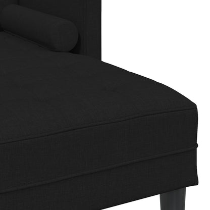 Ensemble de canapé 2/3 pièces vidaXL avec coussins en tissu noir/gris foncé/gris clair - 68,1 x 51,6 x 26,4