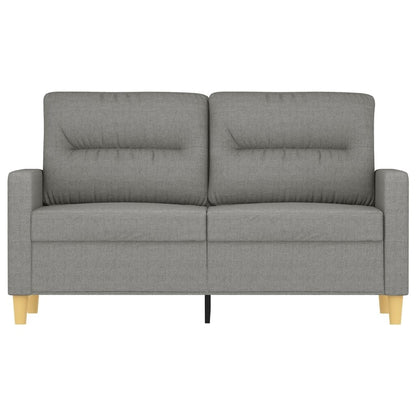 vidaXL Canapé 2 places Gris foncé 47,2 Tissu - 54,3 x 30,3 x 31,5