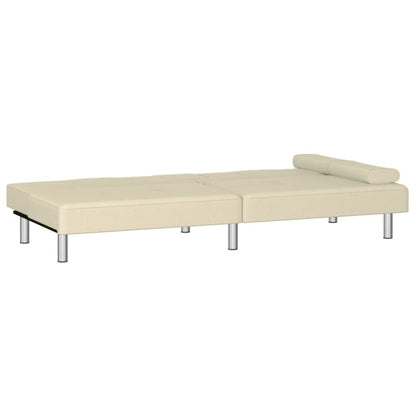 Canapé-lit pliable vidaXL avec porte-gobelets en similicuir - 78,7 x 35 x 27,6