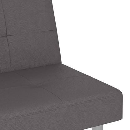 Canapé-lit pliable vidaXL avec porte-gobelets en similicuir - 78,7 x 35 x 27,6