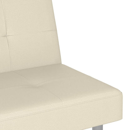Canapé-lit pliable vidaXL avec porte-gobelets en similicuir - 78,7 x 35 x 27,6