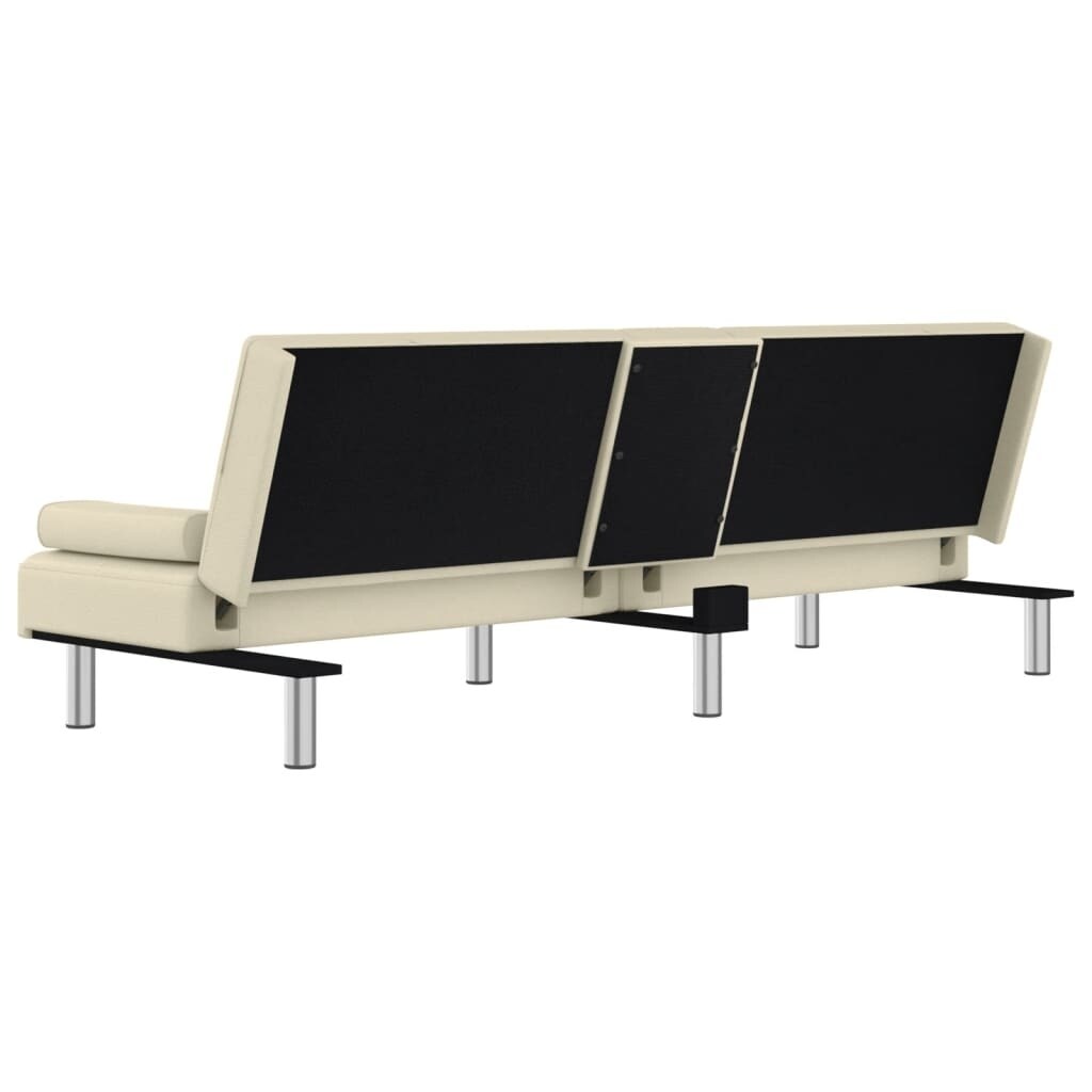 Canapé-lit pliable vidaXL avec porte-gobelets en similicuir - 78,7 x 35 x 27,6