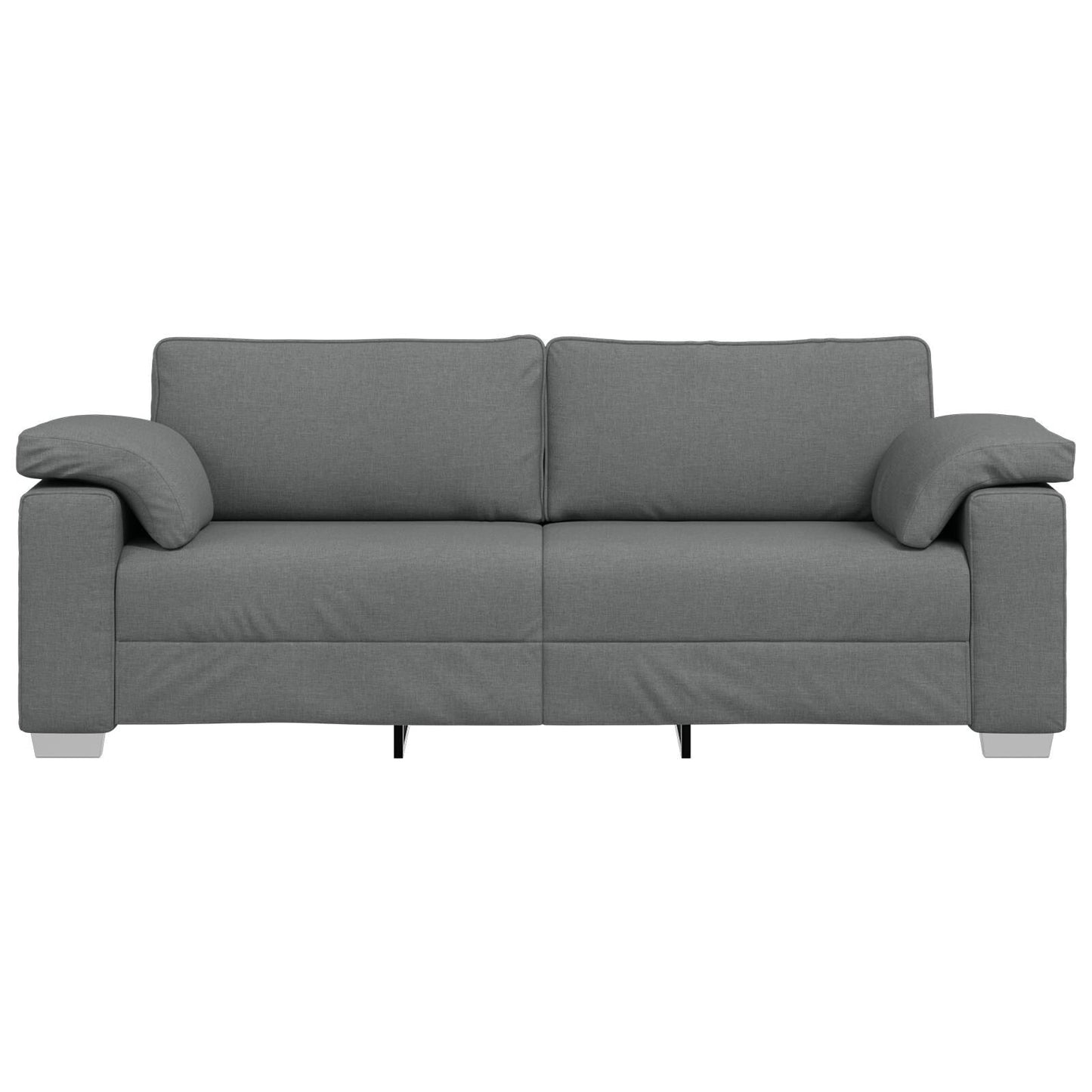vidaXL Canapé Noir/Gris foncé Métal - 86,2 x 30,3 x 32,3