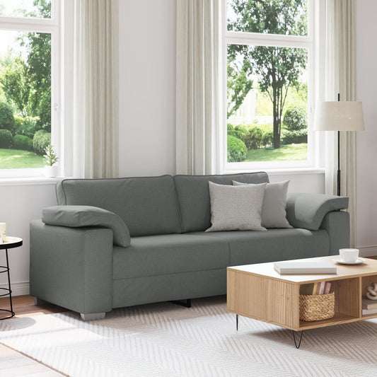 vidaXL Canapé Noir/Gris foncé Métal - 86,2 x 30,3 x 32,3